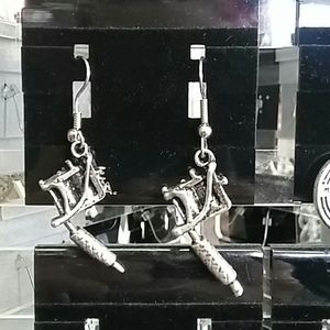 Tattoo gun earings